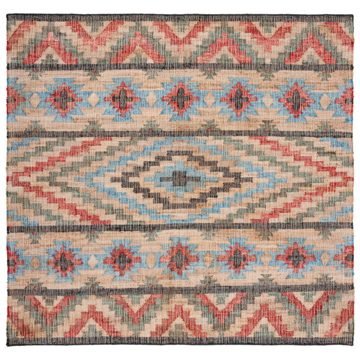 SAFAVIEH Kilim KLM758Q Handwoven Natural / Red Rug Image 5