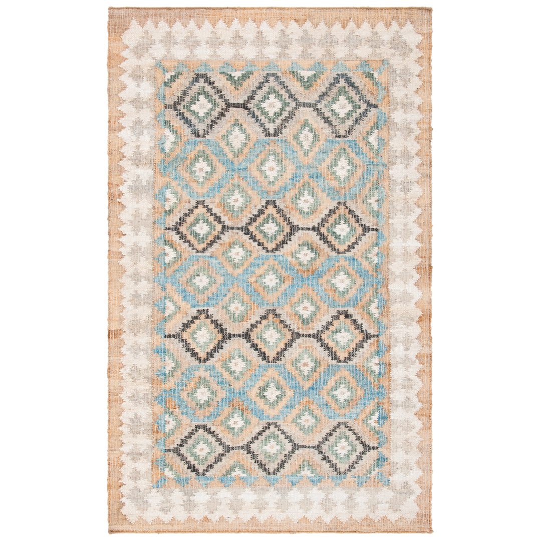 SAFAVIEH Kilim KLM756M Handwoven Blue / Ivory Rug Image 1