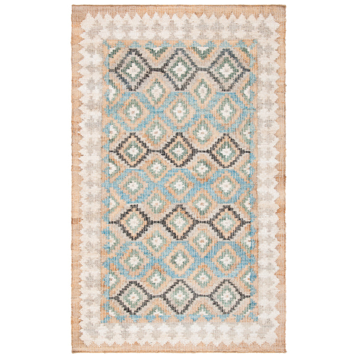 SAFAVIEH Kilim KLM756M Handwoven Blue / Ivory Rug Image 1