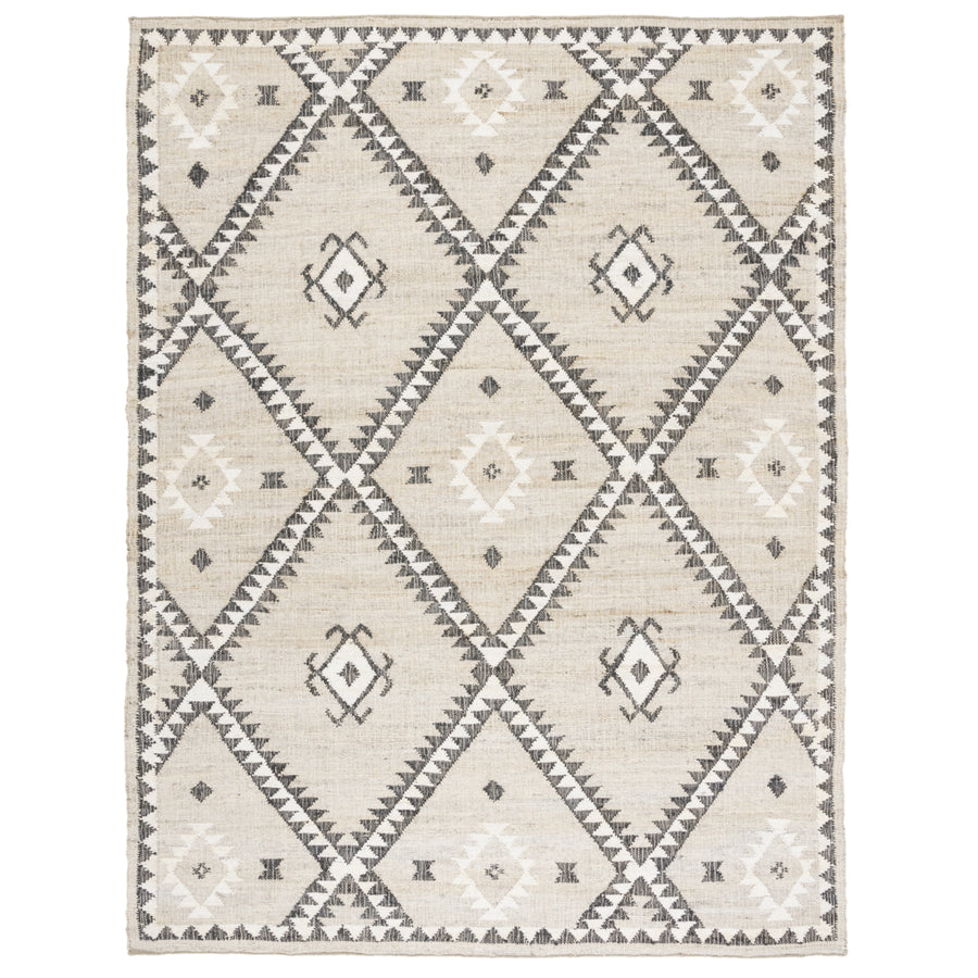 SAFAVIEH Kilim KLM761F Handwoven Grey / Black Rug Image 1