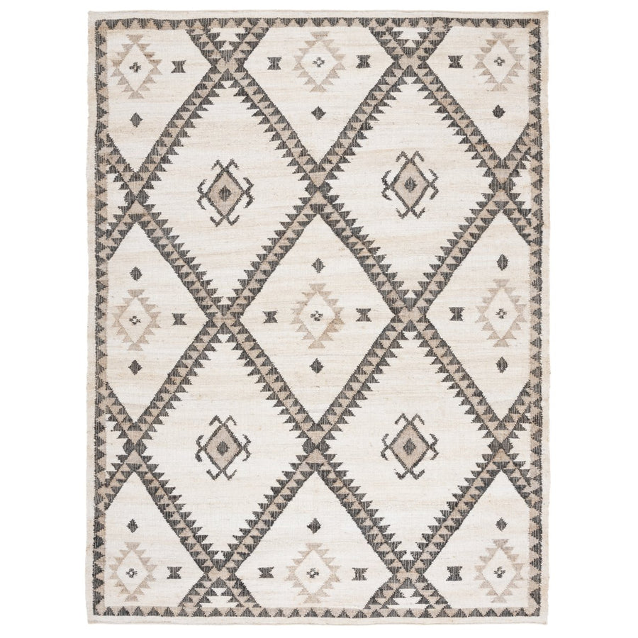 SAFAVIEH Kilim KLM761A Handwoven Ivory / Black Rug Image 1