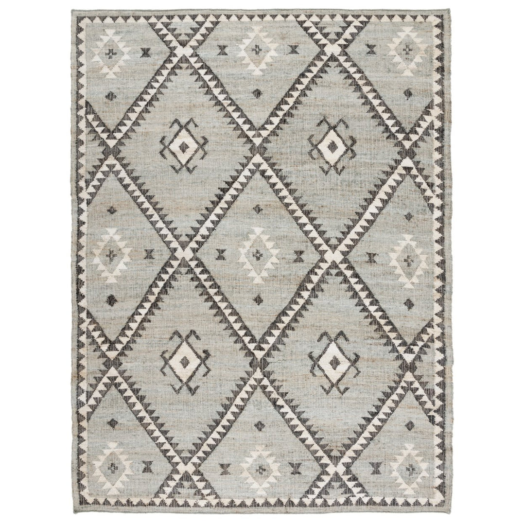 SAFAVIEH Kilim KLM761M Handwoven Blue / Black Rug Image 1