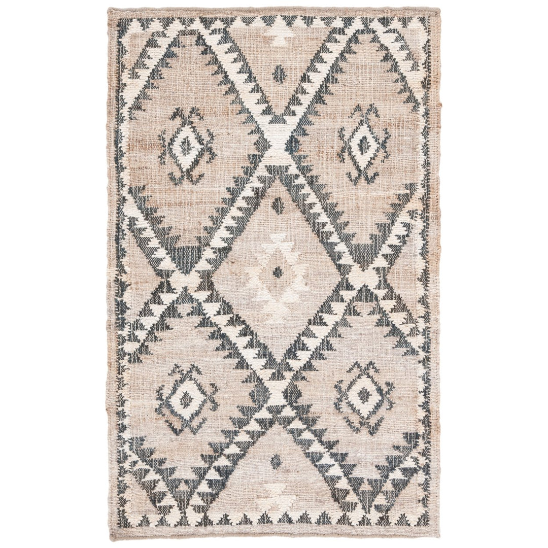 SAFAVIEH Kilim KLM761F Handwoven Grey / Black Rug Image 3