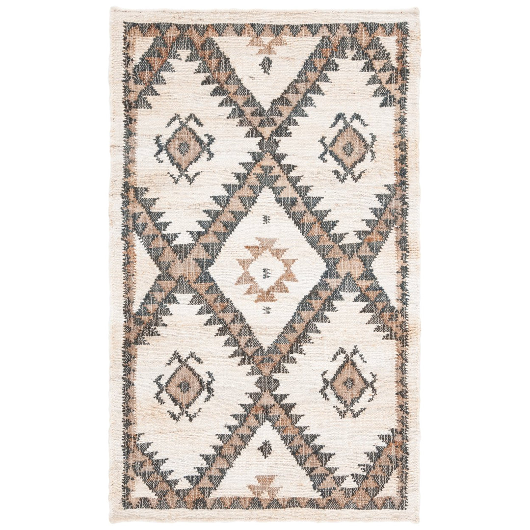 SAFAVIEH Kilim KLM761A Handwoven Ivory / Black Rug Image 3