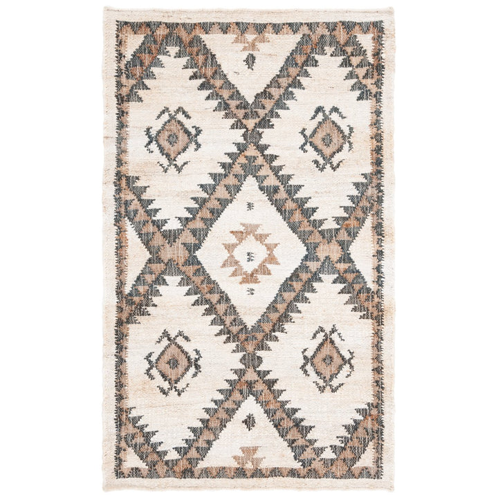 SAFAVIEH Kilim KLM761A Handwoven Ivory / Black Rug Image 3