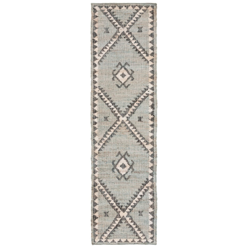 SAFAVIEH Kilim KLM761M Handwoven Blue / Black Rug Image 2