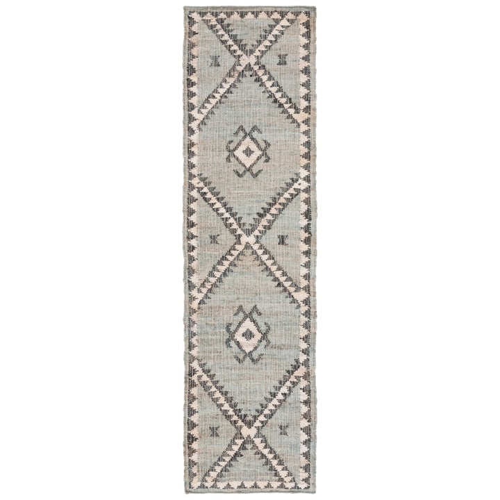 SAFAVIEH Kilim KLM761M Handwoven Blue / Black Rug Image 2