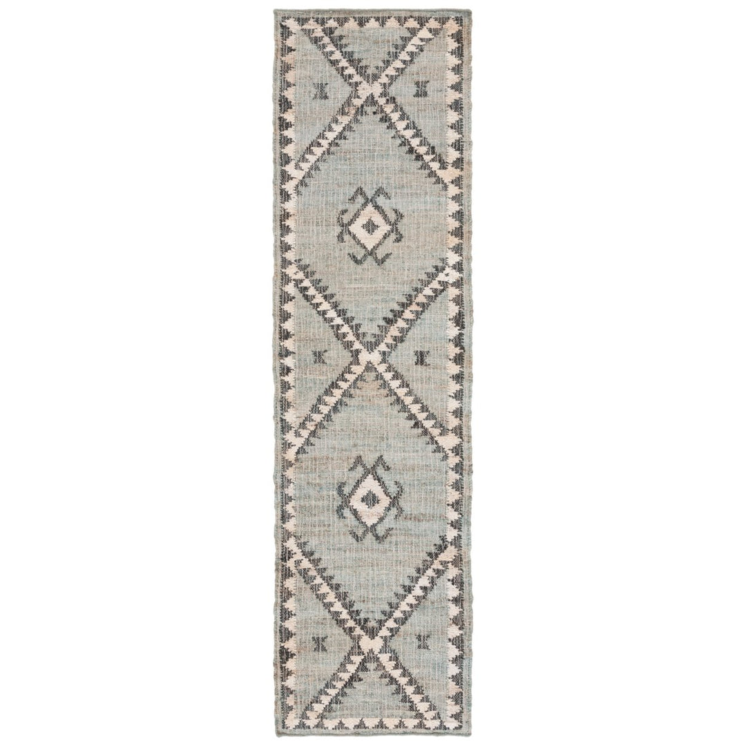 SAFAVIEH Kilim KLM761M Handwoven Blue / Black Rug Image 1