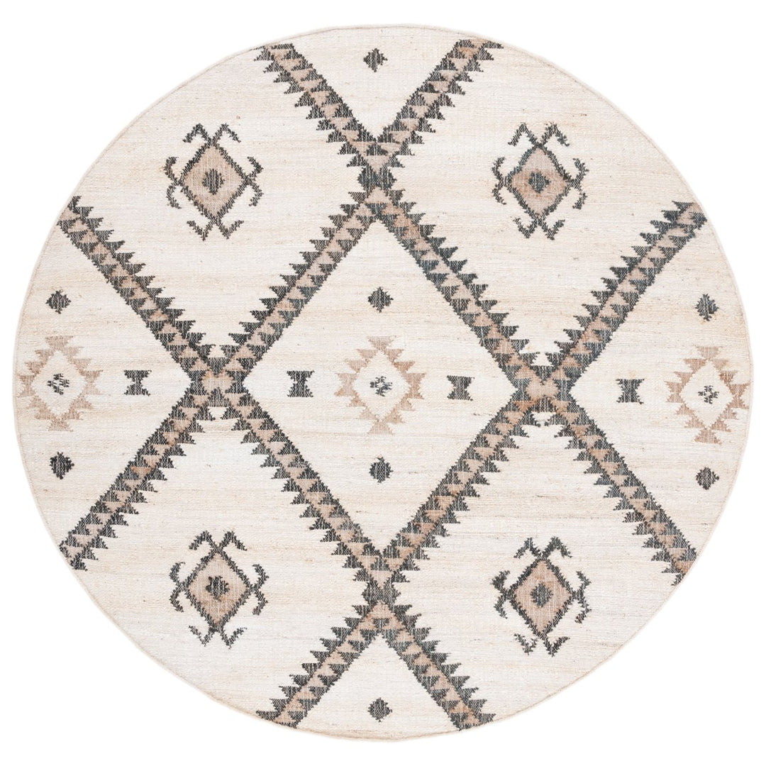 SAFAVIEH Kilim KLM761A Handwoven Ivory / Black Rug Image 6