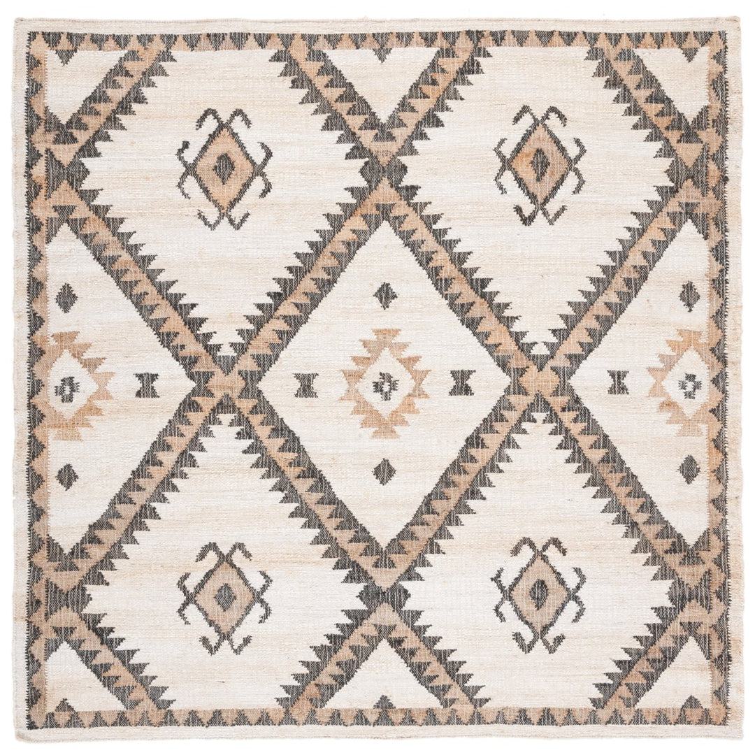 SAFAVIEH Kilim KLM761A Handwoven Ivory / Black Rug Image 7