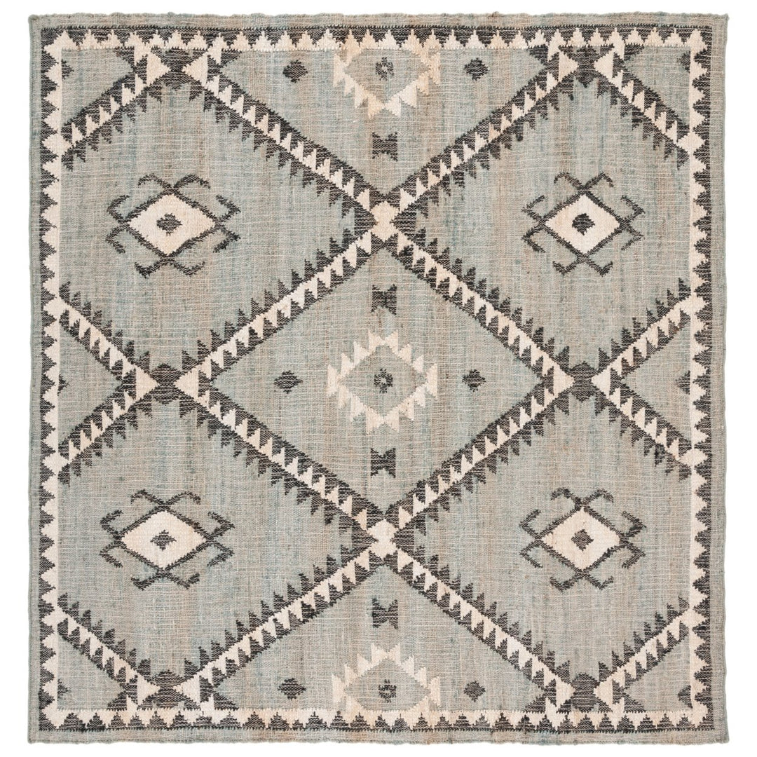 SAFAVIEH Kilim KLM761M Handwoven Blue / Black Rug Image 7