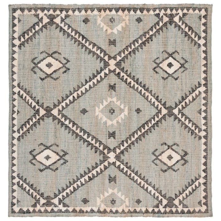 SAFAVIEH Kilim KLM761M Handwoven Blue / Black Rug Image 1