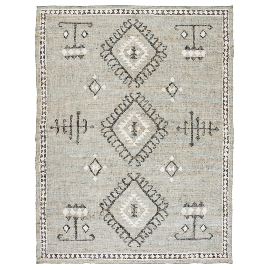 SAFAVIEH Kilim KLM762M Handwoven Blue / Black Rug Image 1