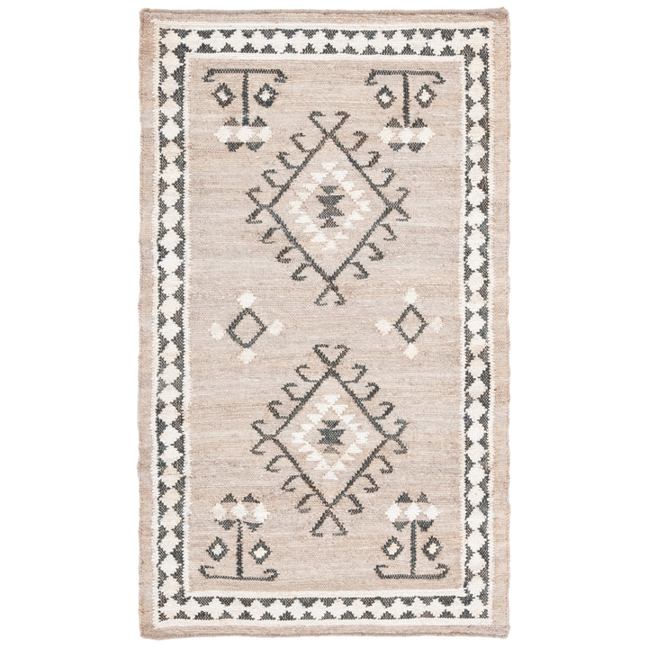 SAFAVIEH KLM762F Kilim Grey / Black Image 3