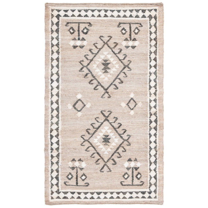 SAFAVIEH KLM762F Kilim Grey / Black Image 1