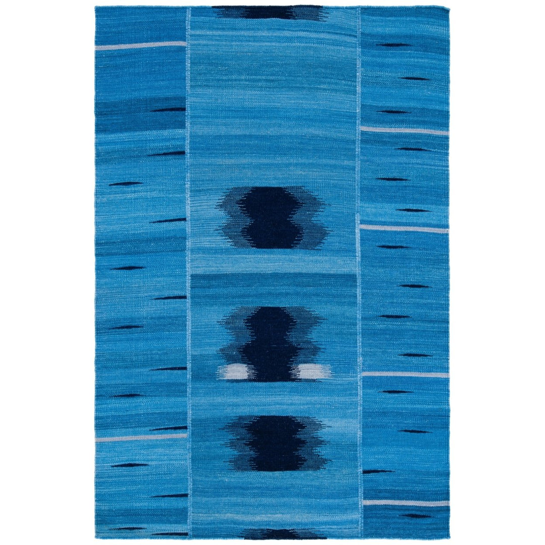 SAFAVIEH Kilim KLM810A Handwoven Blue / Purple Rug Image 2