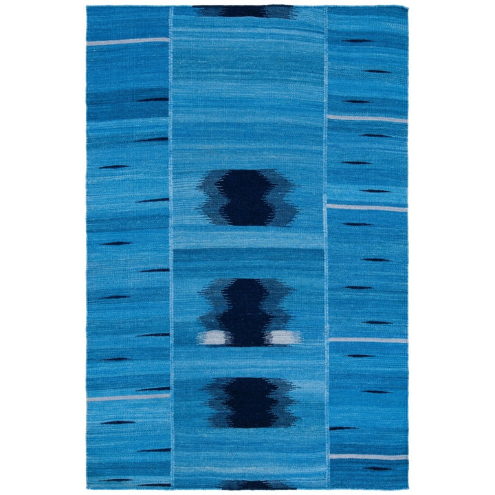 SAFAVIEH Kilim KLM810A Handwoven Blue / Purple Rug Image 2