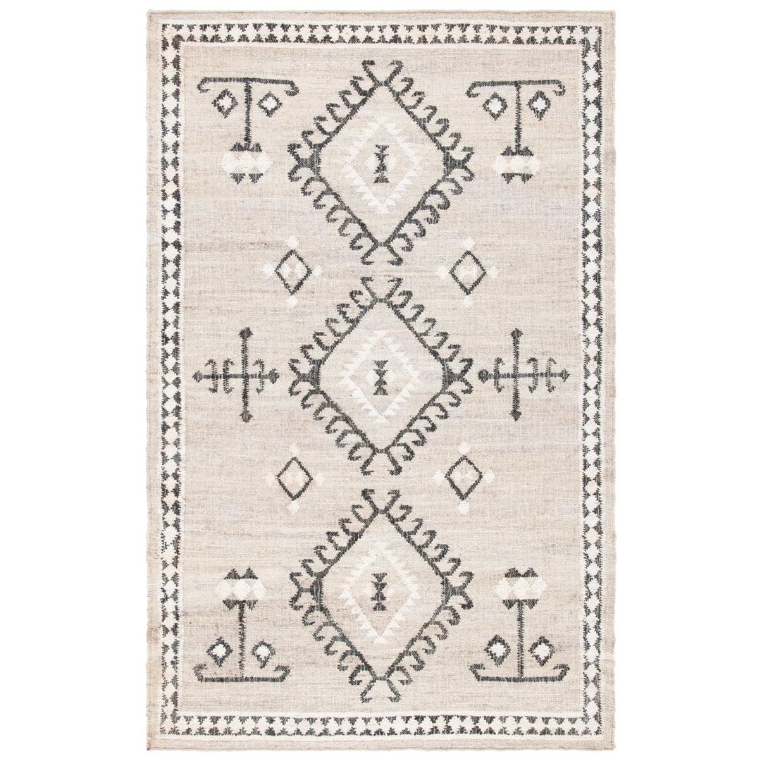 SAFAVIEH KLM762F Kilim Grey / Black Image 4