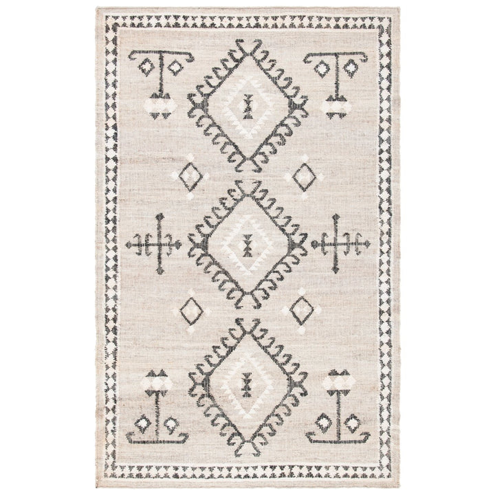 SAFAVIEH KLM762F Kilim Grey / Black Image 1