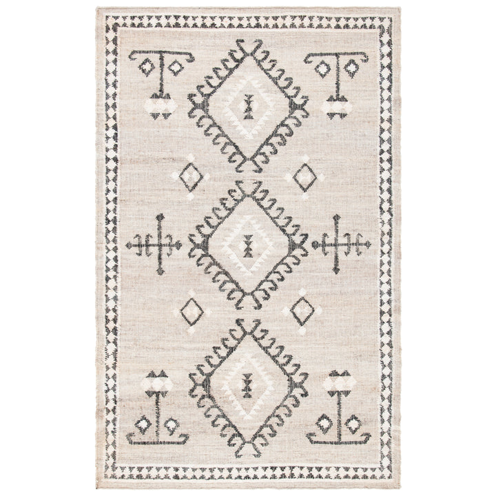 SAFAVIEH KLM762F Kilim Grey / Black Image 5