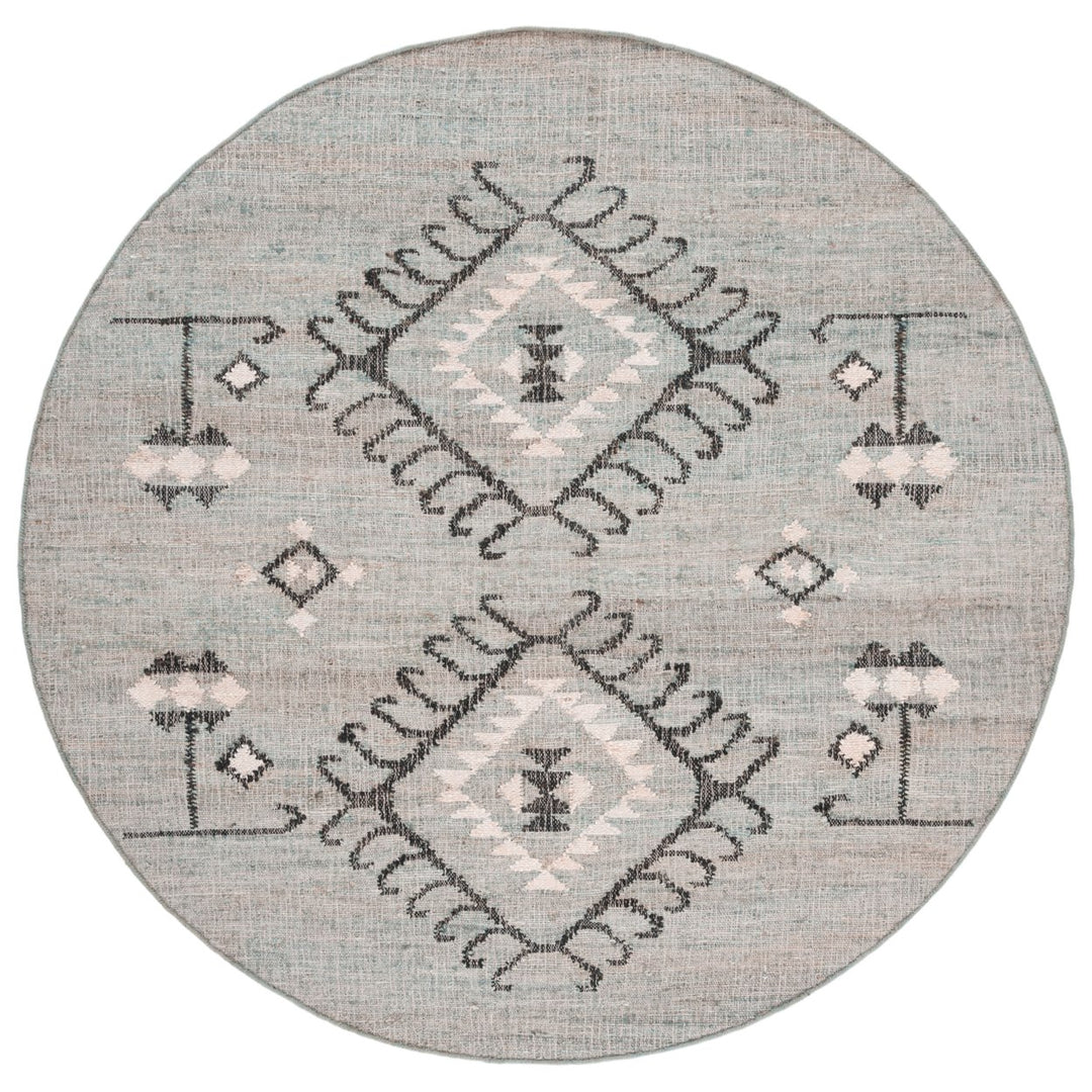 SAFAVIEH Kilim KLM762M Handwoven Blue / Black Rug Image 4