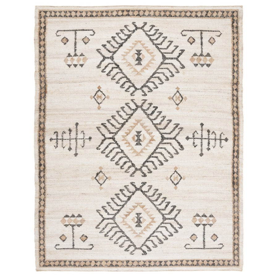 SAFAVIEH KLM762A Kilim Ivory / Black Image 1