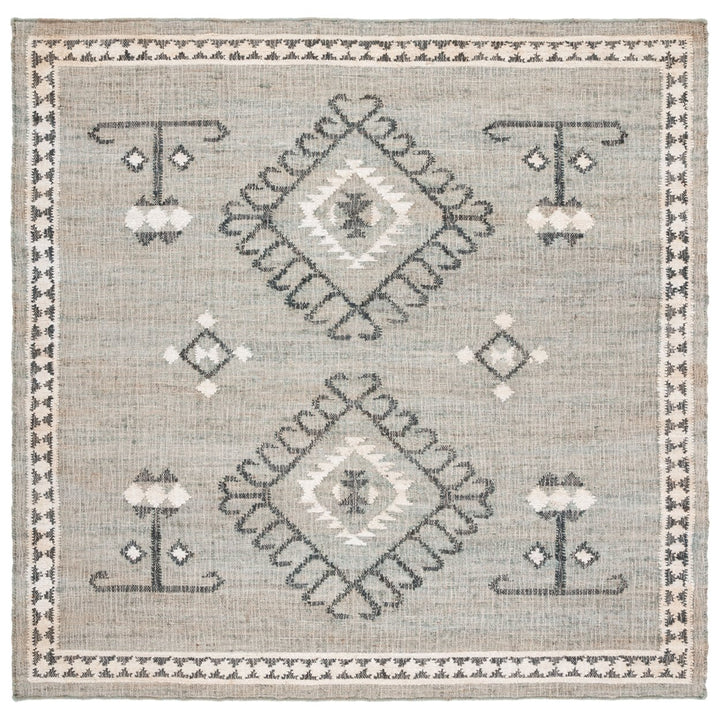 SAFAVIEH Kilim KLM762M Handwoven Blue / Black Rug Image 6