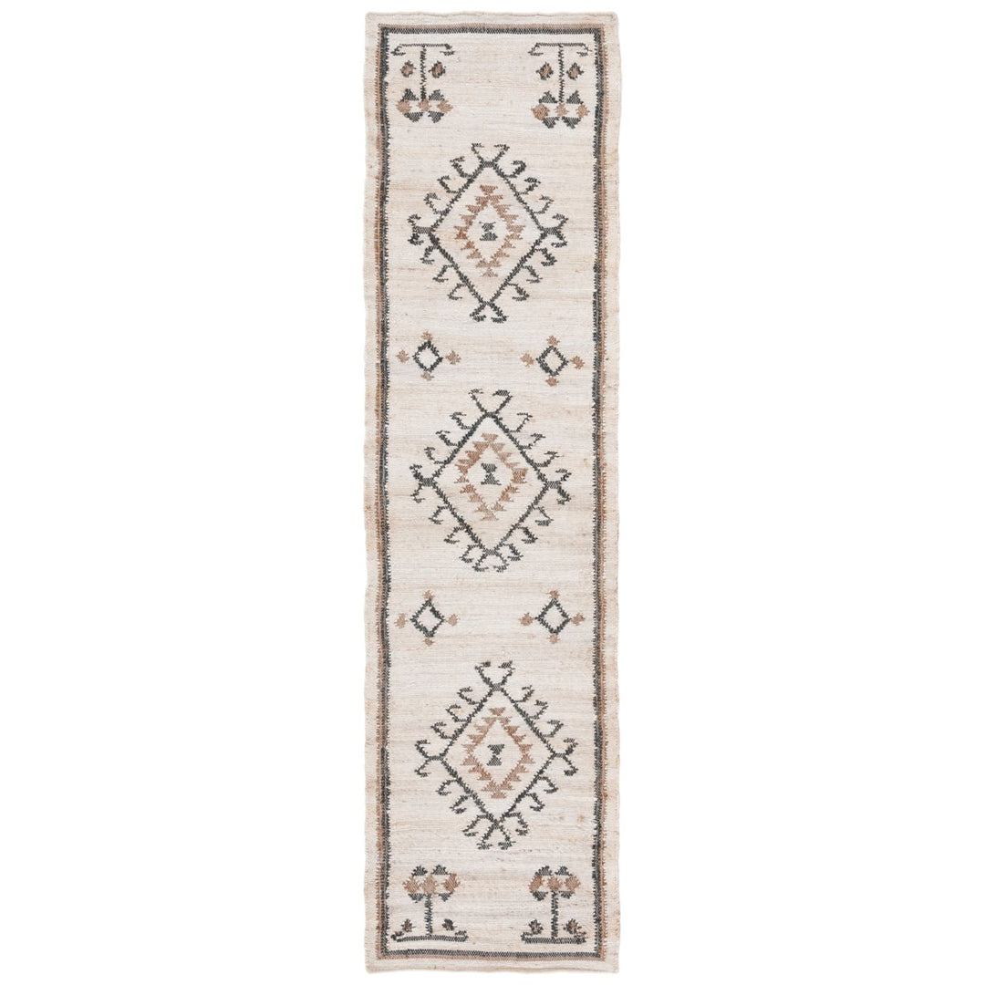 SAFAVIEH KLM762A Kilim Ivory / Black Image 1