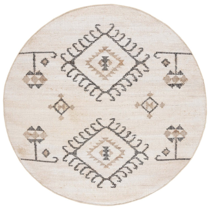 SAFAVIEH KLM762A Kilim Ivory / Black Image 1