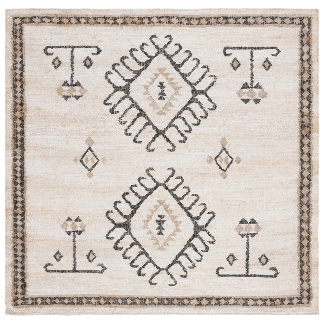 SAFAVIEH KLM762A Kilim Ivory / Black Image 6