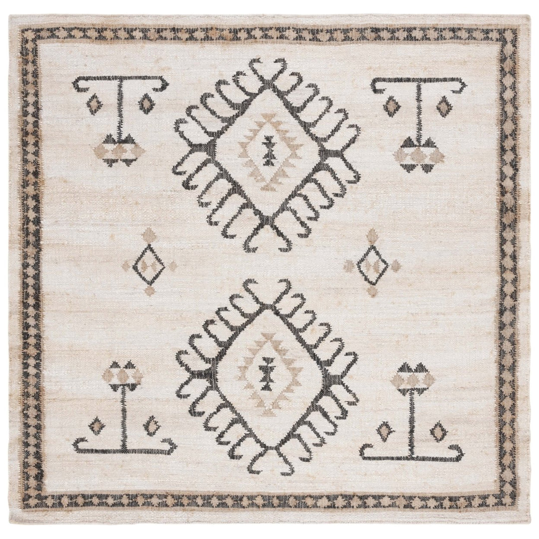 SAFAVIEH KLM762A Kilim Ivory / Black Image 1