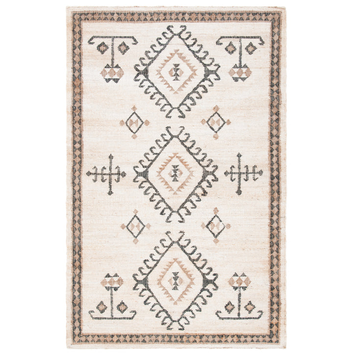 SAFAVIEH KLM762A Kilim Ivory / Black Image 7