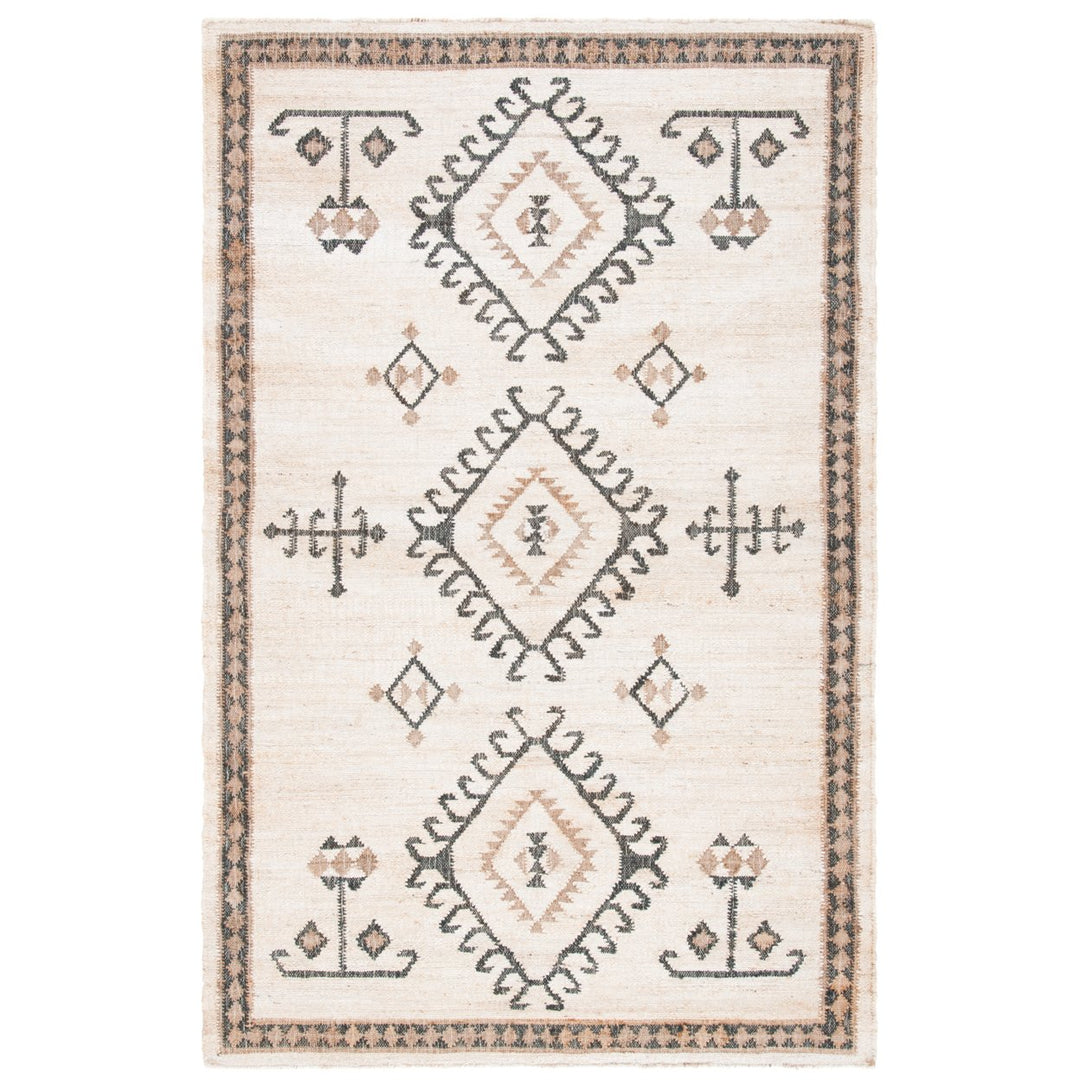 SAFAVIEH KLM762A Kilim Ivory / Black Image 1