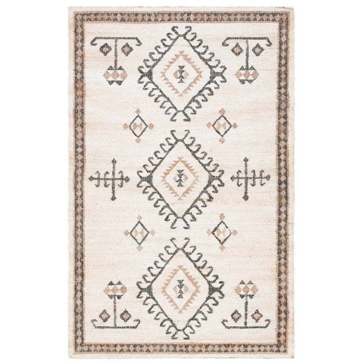 SAFAVIEH KLM762A Kilim Ivory / Black Image 1