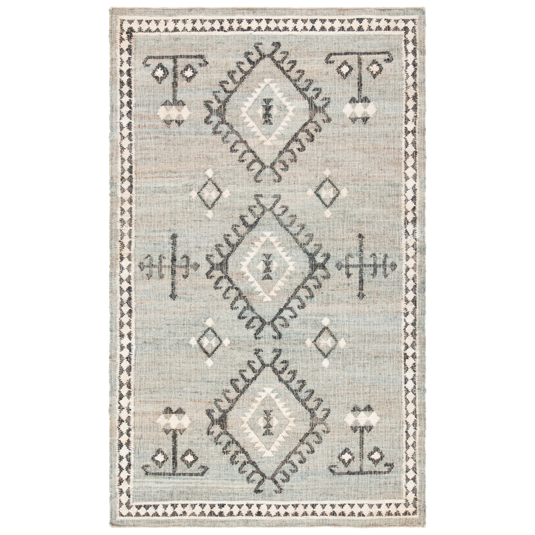 SAFAVIEH Kilim KLM762M Handwoven Blue / Black Rug Image 11