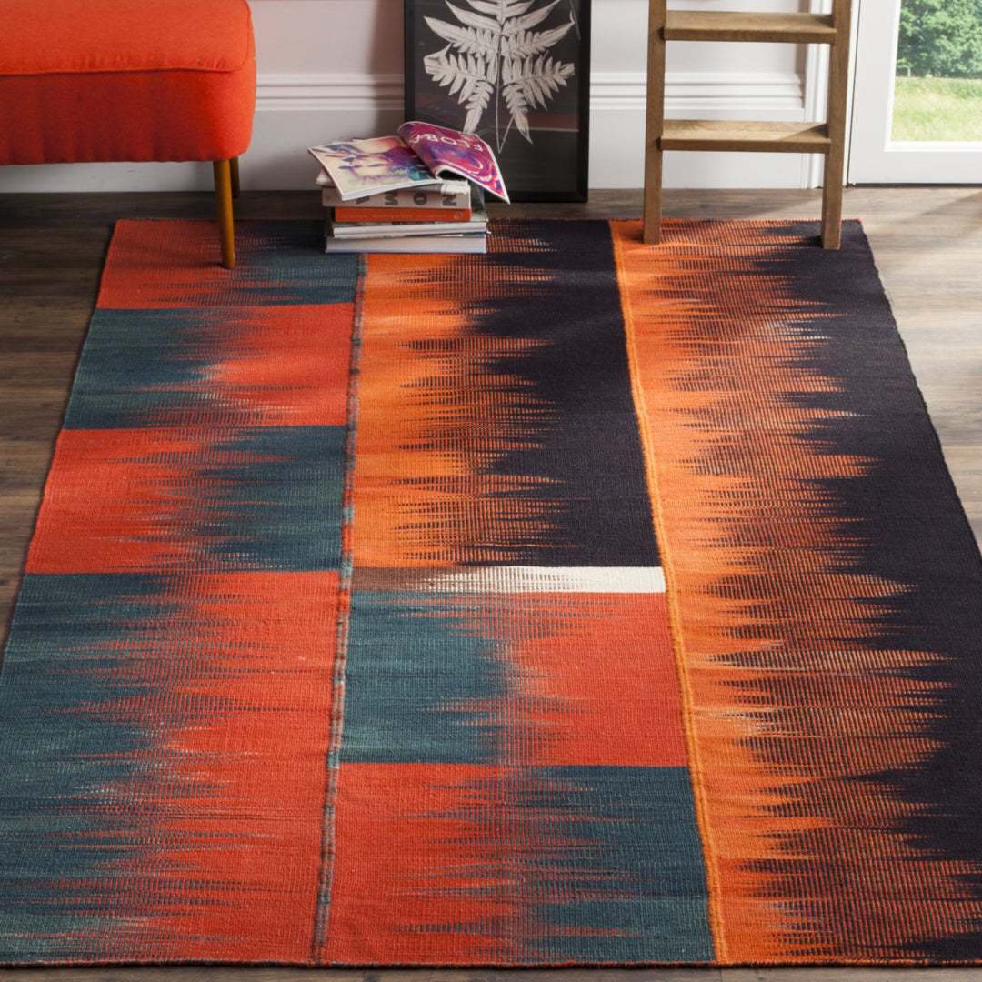 SAFAVIEH Kilim Collection KLM815A Handwoven Multi Rug Image 1