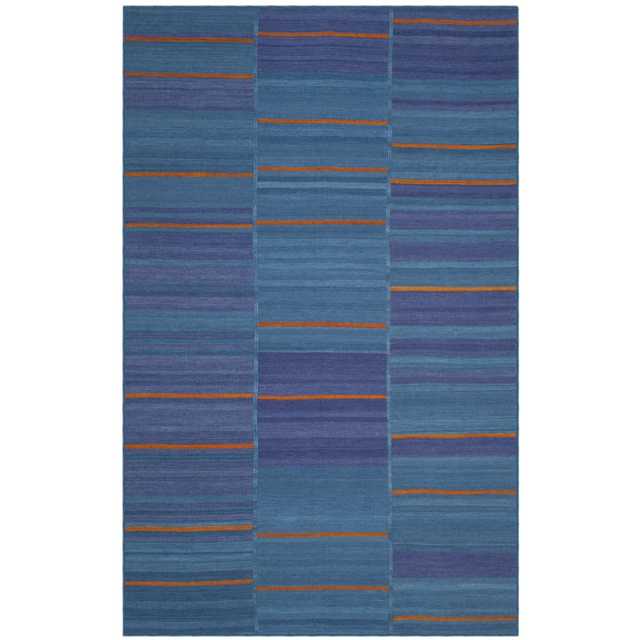 SAFAVIEH Kilim KLM817A Handwoven Blue / Multi Rug Image 2