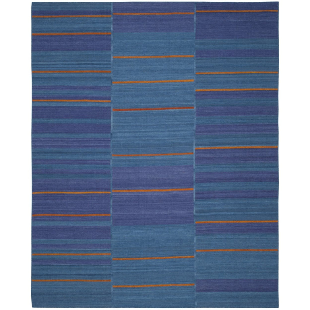 SAFAVIEH Kilim KLM817A Handwoven Blue / Multi Rug Image 4