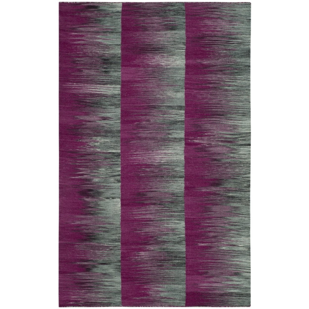 SAFAVIEH Kilim KLM819B Handwoven Purple / Charcoal Rug Image 2