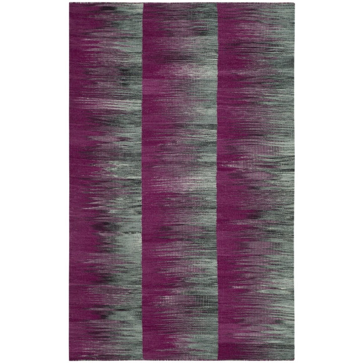 SAFAVIEH Kilim KLM819B Handwoven Purple / Charcoal Rug Image 1