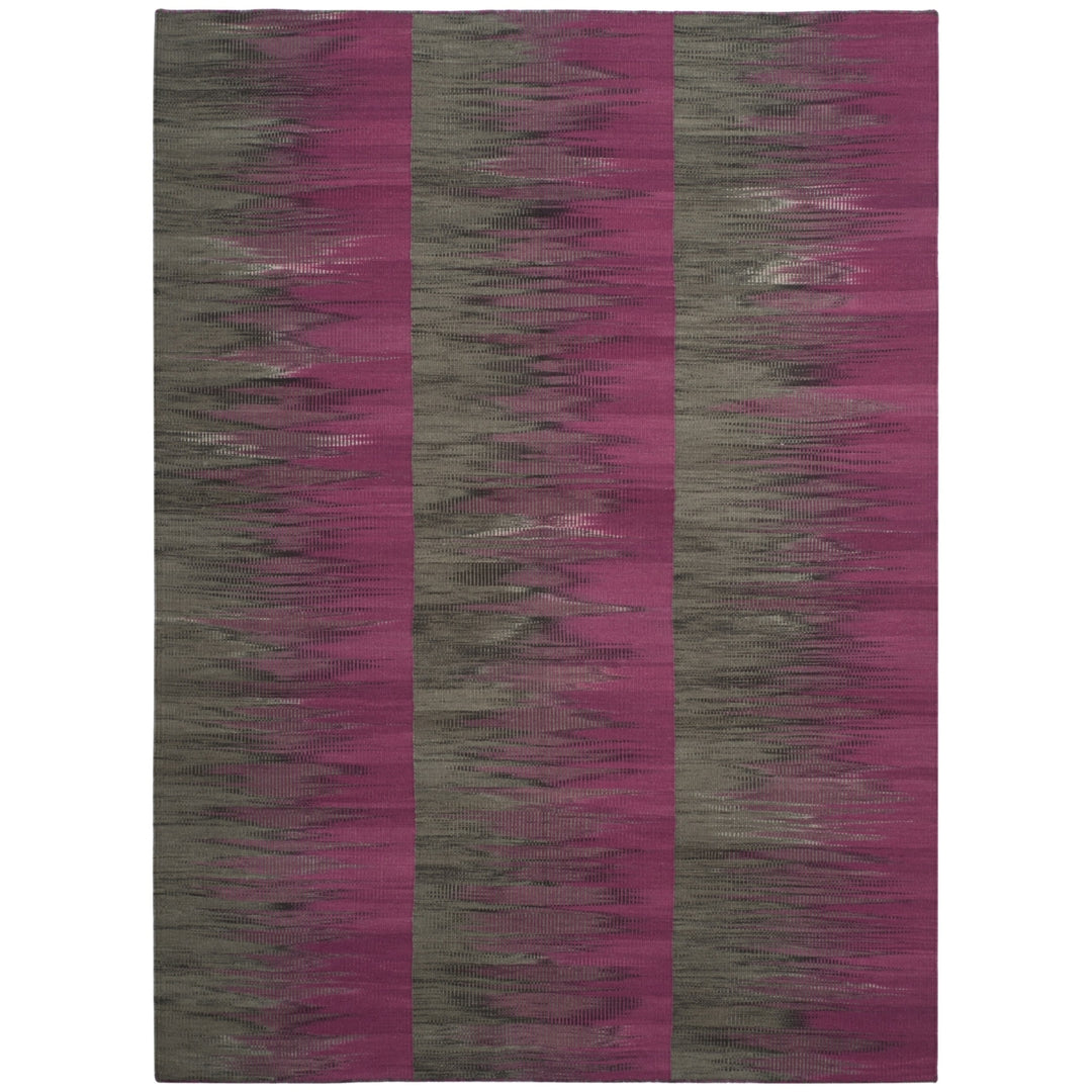 SAFAVIEH Kilim KLM819B Handwoven Purple / Charcoal Rug Image 4