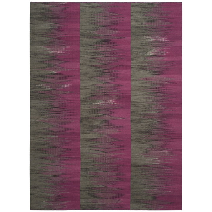 SAFAVIEH Kilim KLM819B Handwoven Purple / Charcoal Rug Image 1