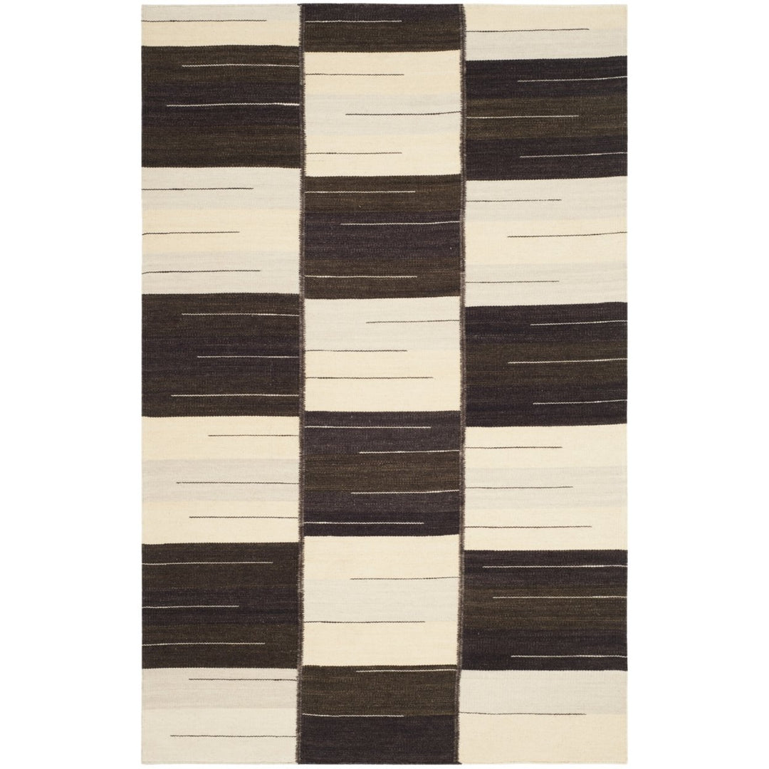 SAFAVIEH Kilim KLM820A Handwoven Beige / Brown Rug Image 1