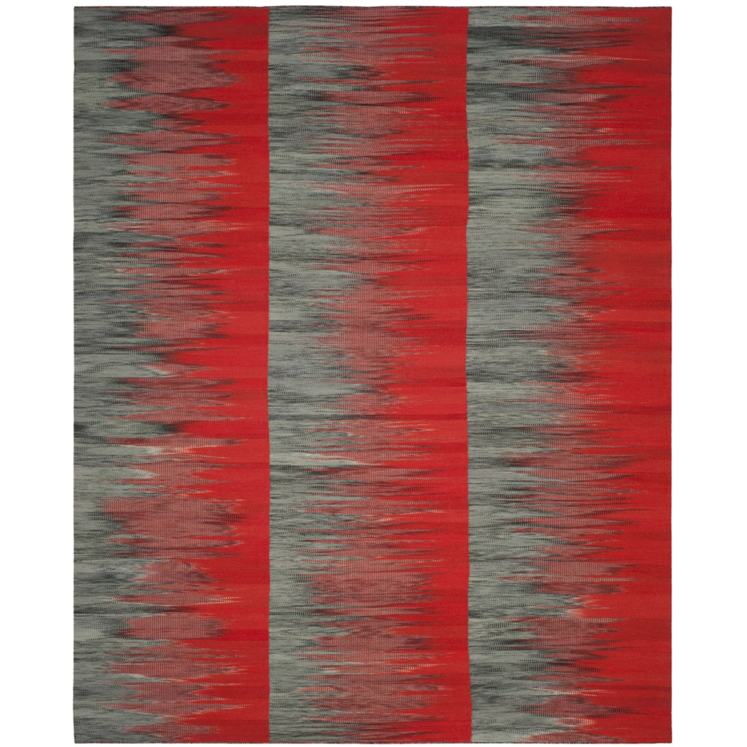 SAFAVIEH Kilim KLM819C Handwoven Red / Charcoal Rug Image 5