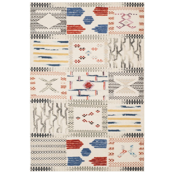 SAFAVIEH Kilim KLM824A Handwoven Ivory / Multi Rug Image 1