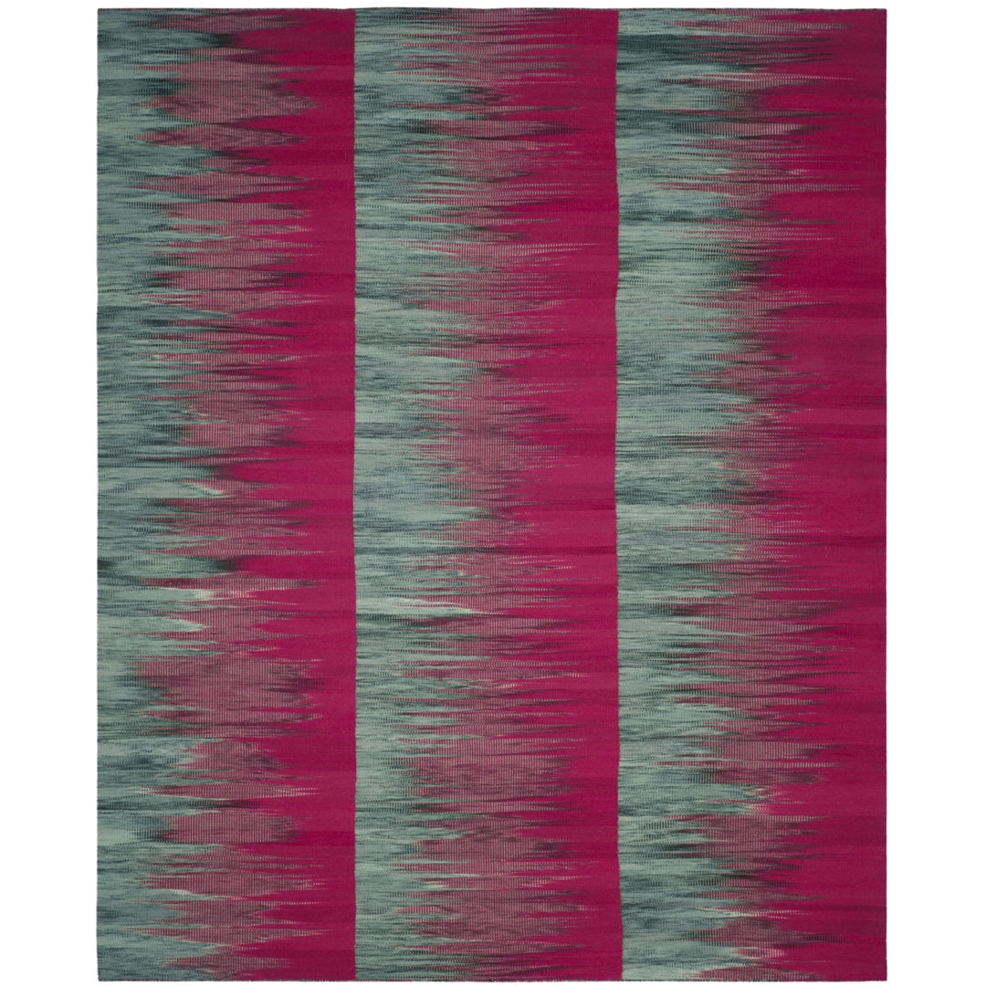 SAFAVIEH Kilim KLM819D Handwoven Fuchsia / Charcoal Rug Image 7