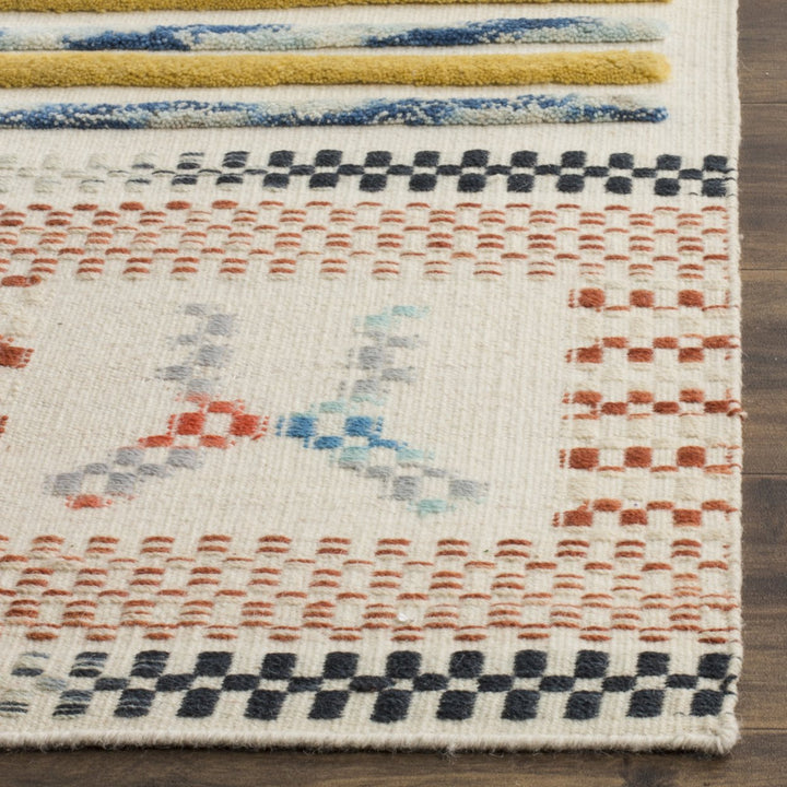 SAFAVIEH Kilim KLM824A Handwoven Ivory / Multi Rug Image 3