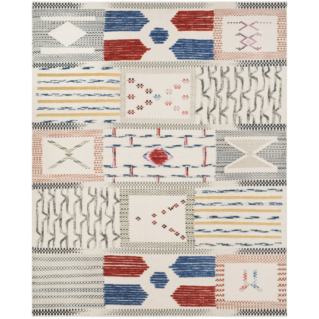 SAFAVIEH Kilim KLM824A Handwoven Ivory / Multi Rug Image 1