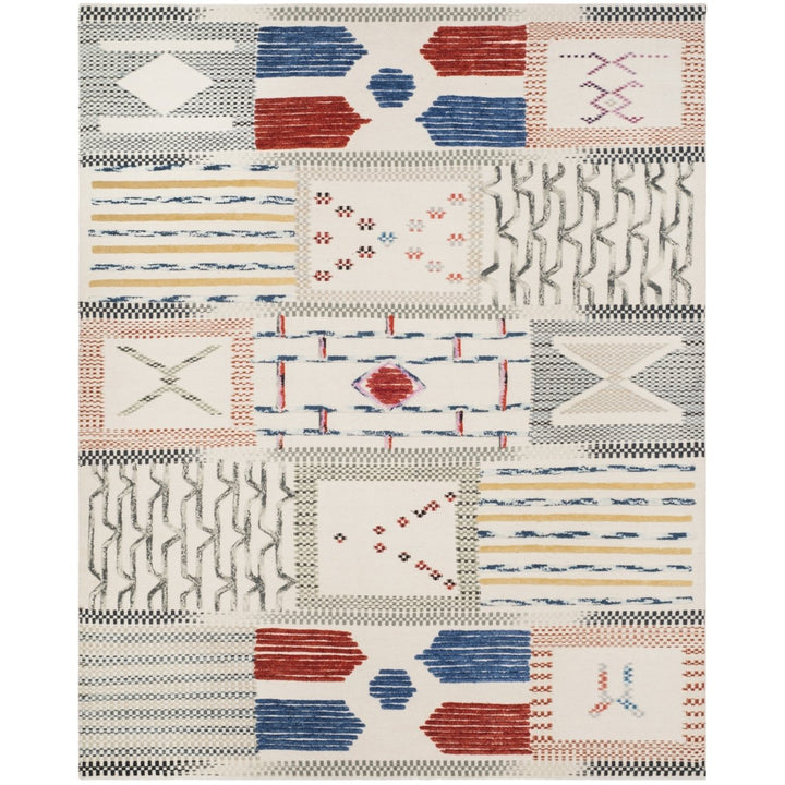 SAFAVIEH Kilim KLM824A Handwoven Ivory / Multi Rug Image 1