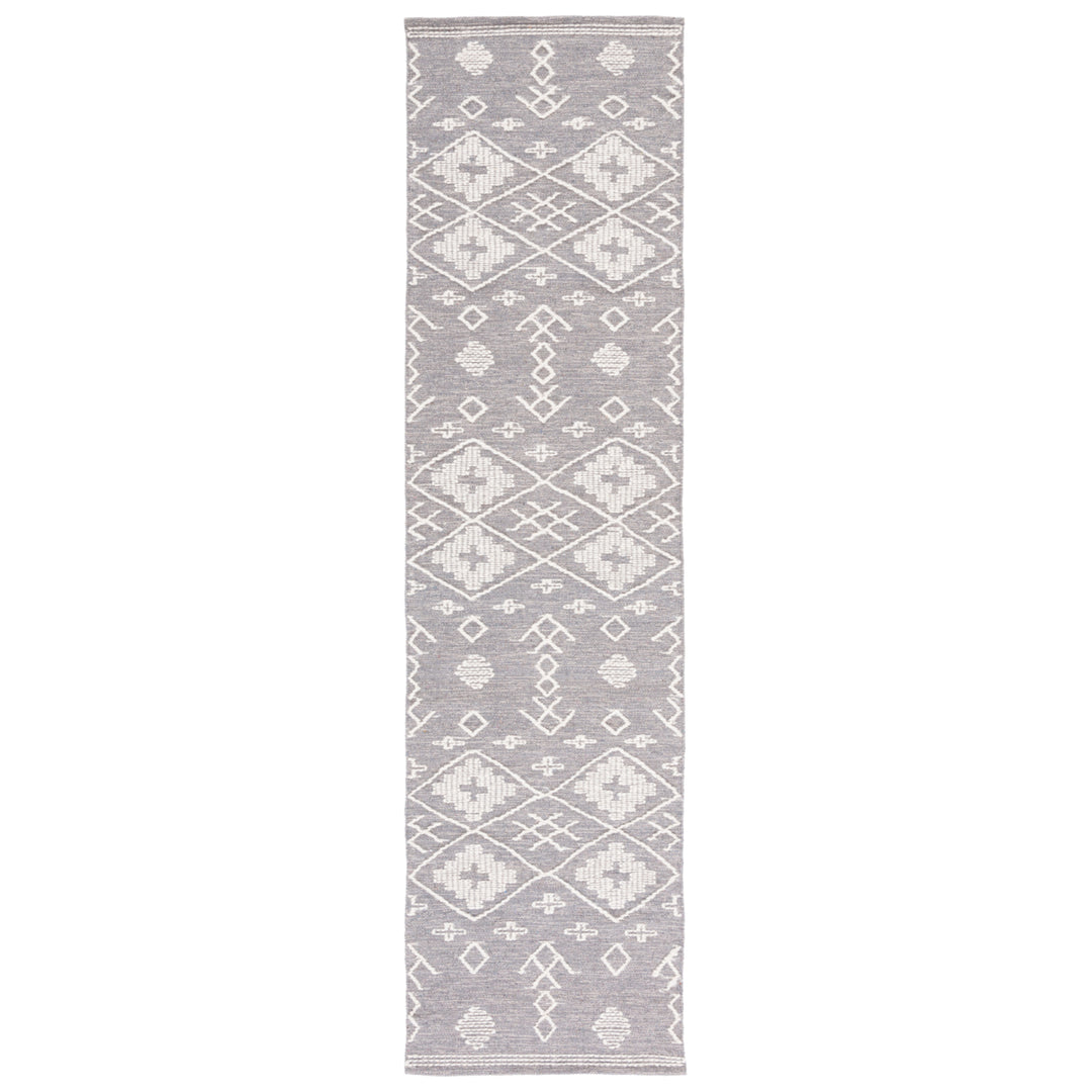 SAFAVIEH Kilim KLM851F Handwoven Grey / Ivory Rug Image 5